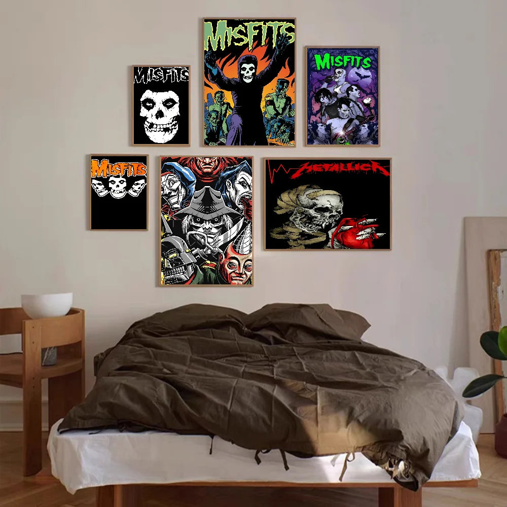 Misfits Hot Self-adhesive Art Poster Whitepaper Sticker DIY Room Bar Cafe Wall Decor