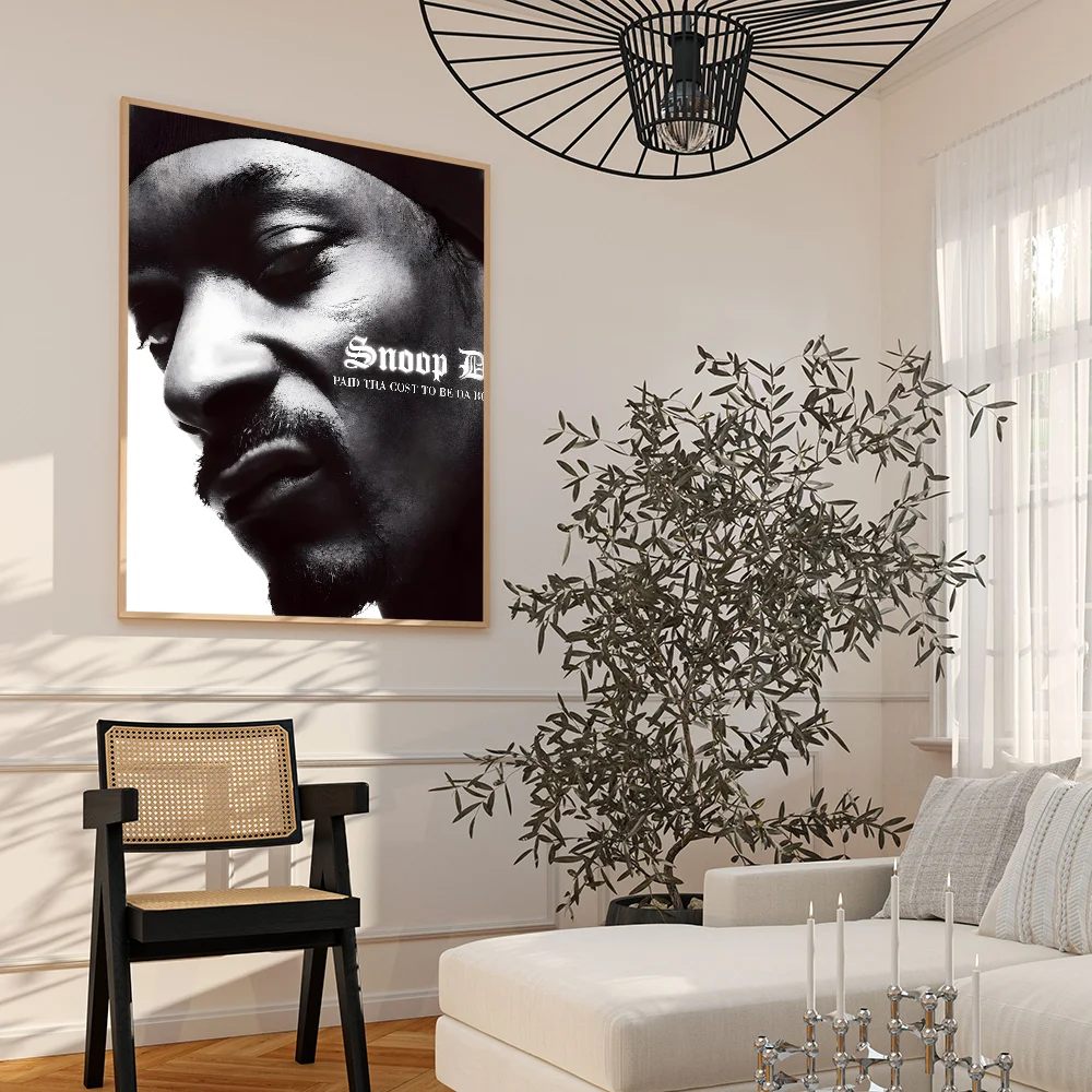 Rapper S-Snoop D-Dogg Poster Anime Posters Sticky HD Quality Wall Art Retro Posters for Home Kawaii Room Decor