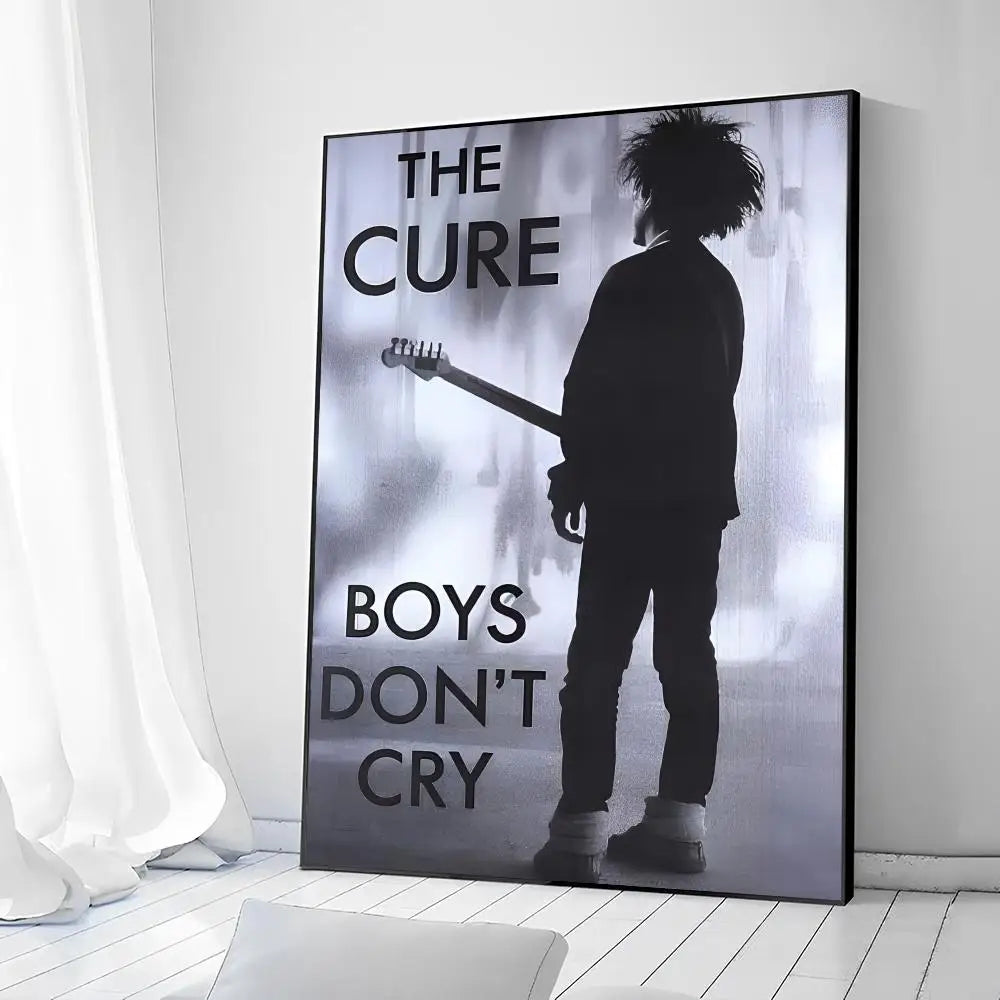 The Cure Posters Waterproof Paper Sticker Self-adhesive Art Poster Kraft Paper Sticker DIY Room Bar Cafe Decorative Painting