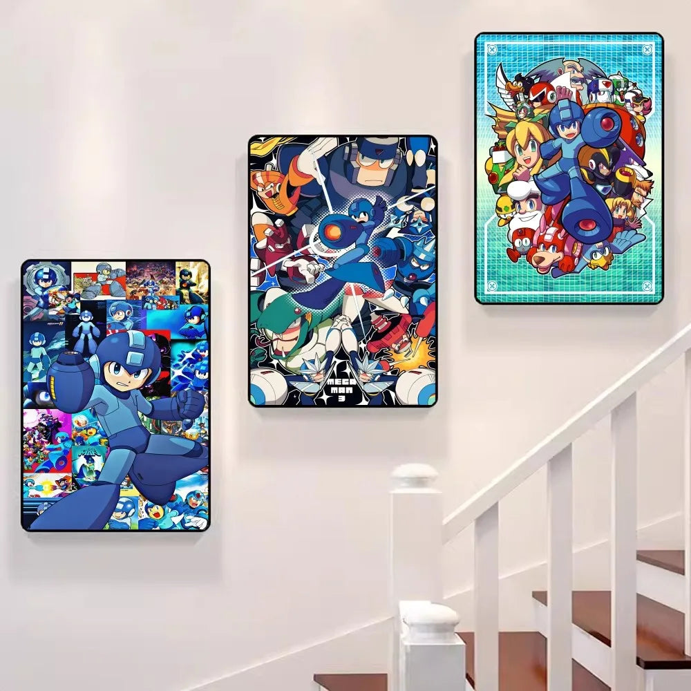 Rockman Megaman Game Posters Whitepaper Prints Posters Artwork Kawaii Room Decor